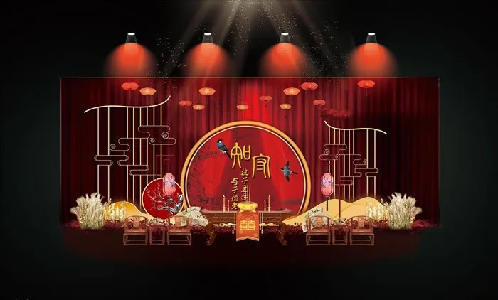 中式婚礼图片(6000X3800(DPI:300))psd模版下载