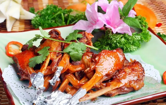 椒盐鸭下巴图片