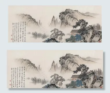 大气中国风水墨山水画图片 大气中国风水墨山水画图片
