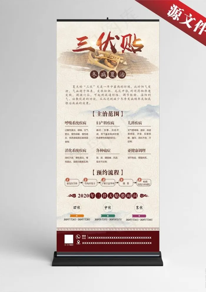 三伏贴图片(210X297)cdr矢量模版下载