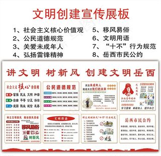 文明创建展板图片