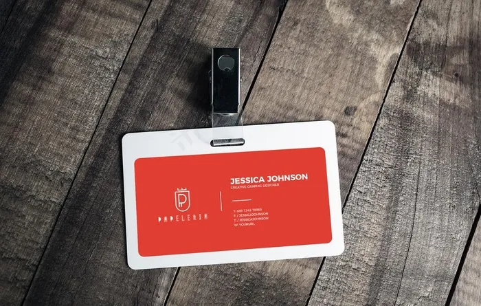工作牌图片psd模版下载