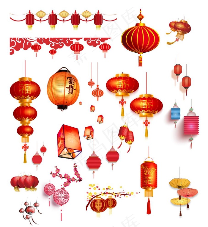 灯笼图片(3087X3474(DPI:300))psd模版下载