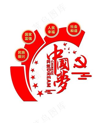 中国梦文化墙图片
