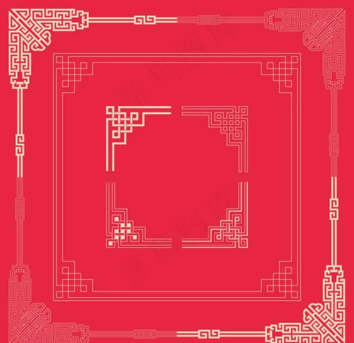 中式边框图片eps,ai矢量模版下载