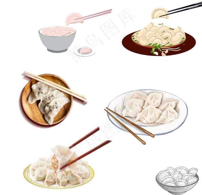 饺子图片(3543X3543(DPI:300))psd模版下载