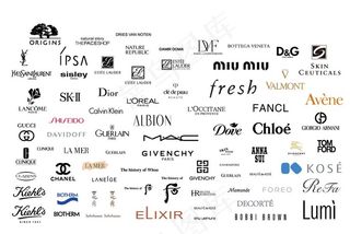 大牌化妆品logo-矢量图片