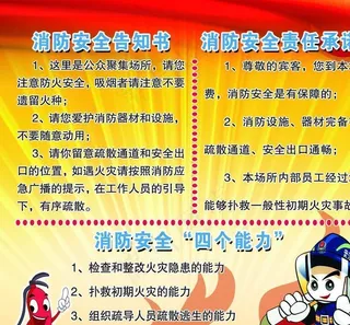 消防安全承诺书图片