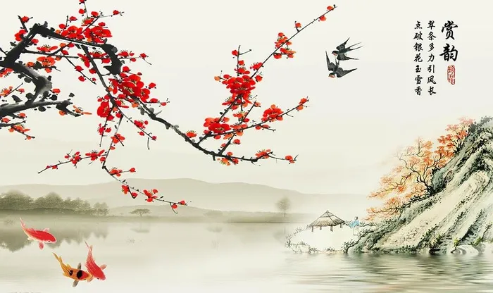 赏韵中式背景墙图片(9071X5669(DPI:72))psd模版下载