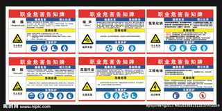 职业危害告知牌展板图片