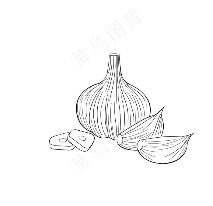 蒜图片psd模版下载