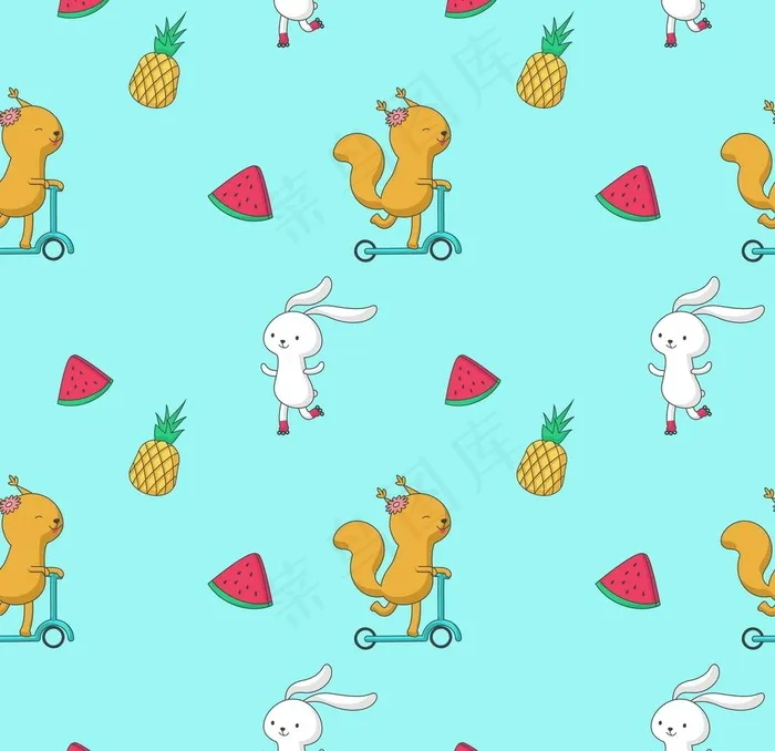 数码印花图片eps,ai矢量模版下载