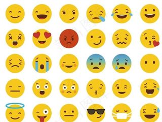 矢量表情脸图片
