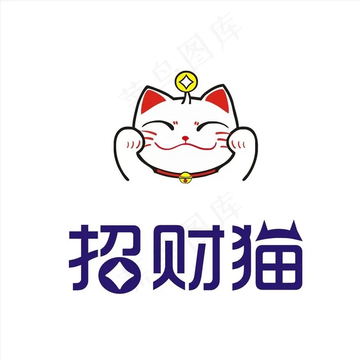 招财猫图片cdr矢量模版下载