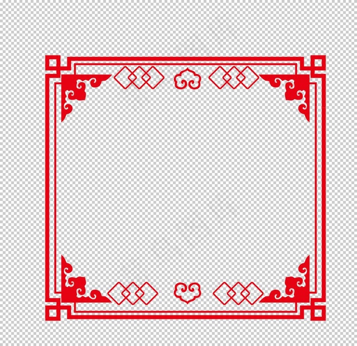 中国风红色边框图片
