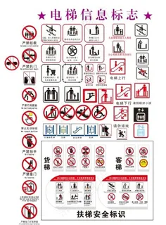 电梯信息标志图片