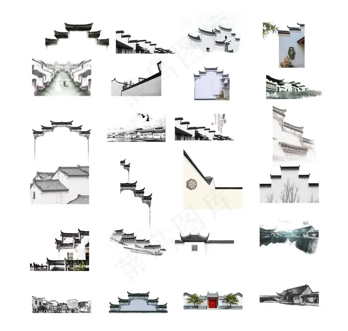徽派建筑图片(3207X3154(DPI:300))psd模版下载