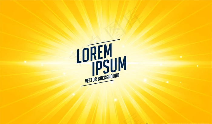 黄色光芒背景图图片