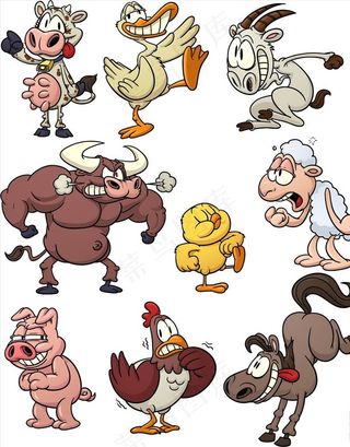 矢量卡通动物图片