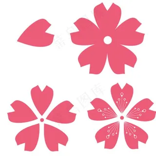 日本元素 日本风 矢量卡通樱花图片