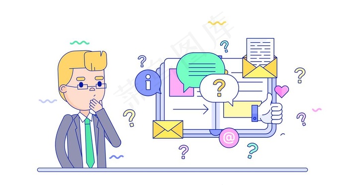 人物生活扁平化图案图片