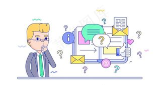 人物生活扁平化图案图片