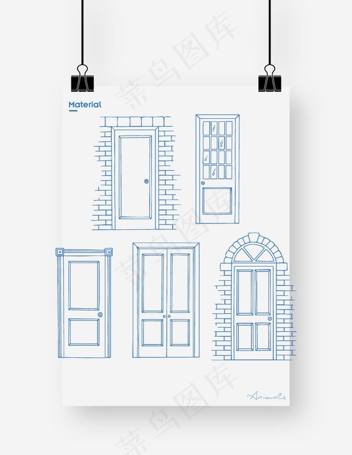 门图片ai矢量模版下载