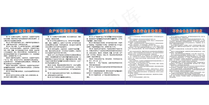 食品安全管理制度图片cdr矢量模版下载