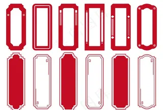 中国风红色中式边框图片