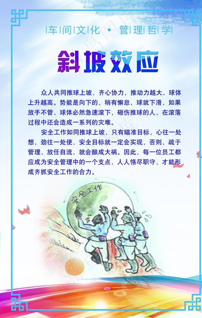 管理哲学展板设计图片