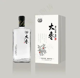 大枣酒包装 平面图图片