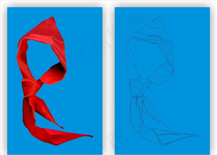 矢量红领巾图片