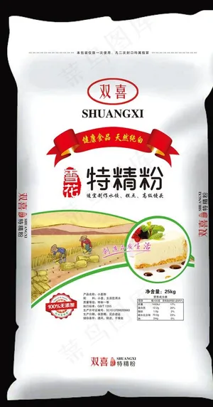 面粉包装 立体效果图图片