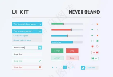 网页UI免费源文件素材图片