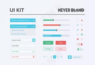 网页UI免费源文件素材图片