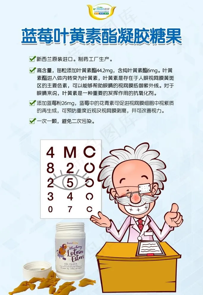 叶黄素图片psd模版下载