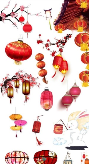 牛年灯笼新年灯笼图片