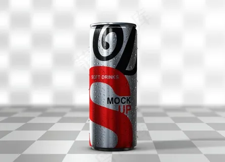 易拉罐包装效果样机图片