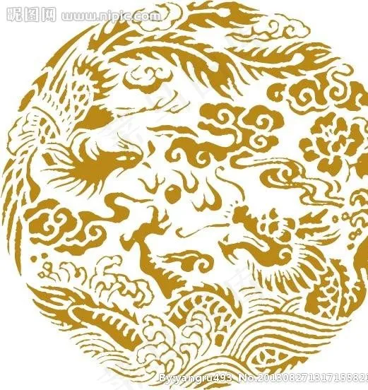 龙凤图片ai矢量模版下载