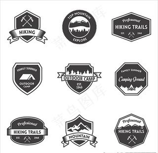户外探险俱乐部LOGO标志图片