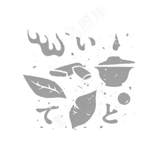 茶叶杯子矢量茶图图片