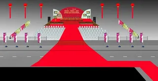 开幕布置图片