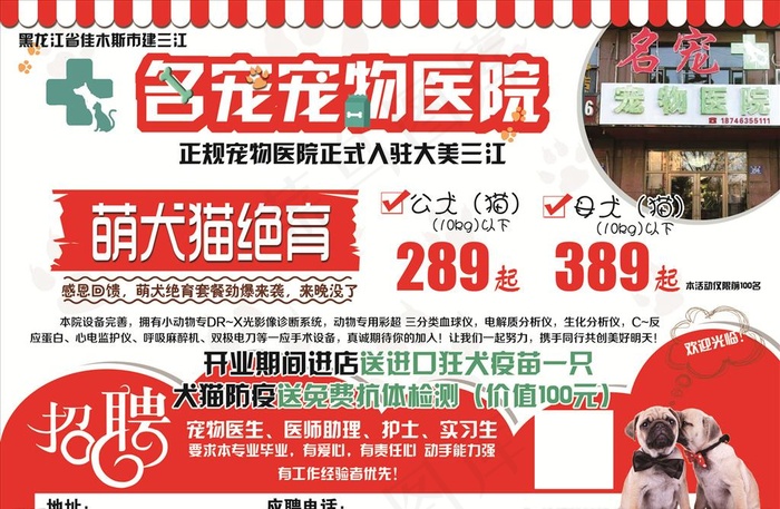名宠宠物医院图片psd模版下载