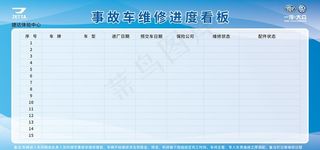 事故车维修进度看板 一汽大众图片