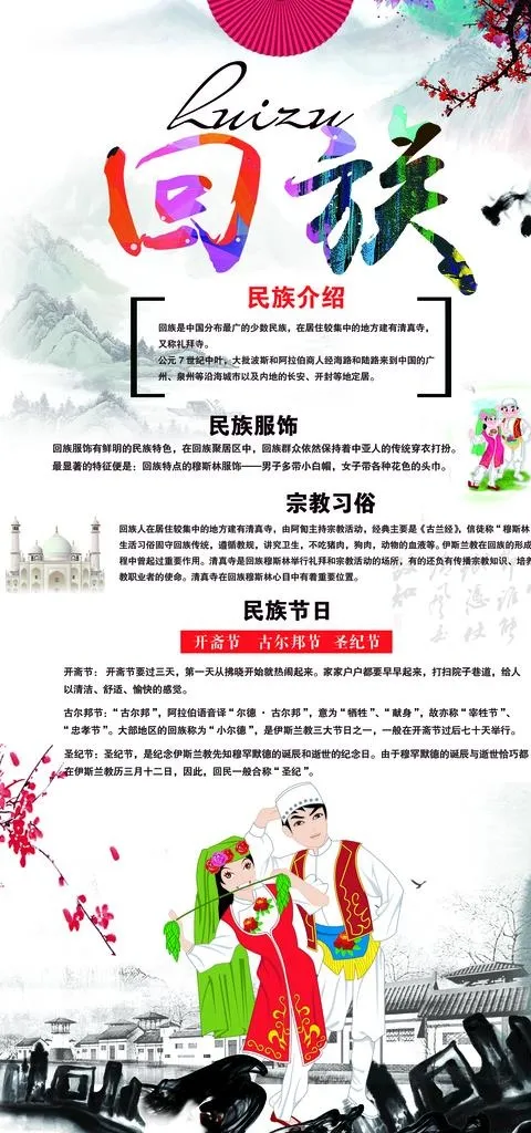 回族图片(2268X4535(DPI:72))psd模版下载