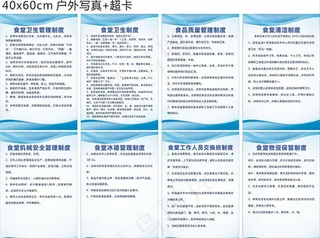 食堂制度牌图片