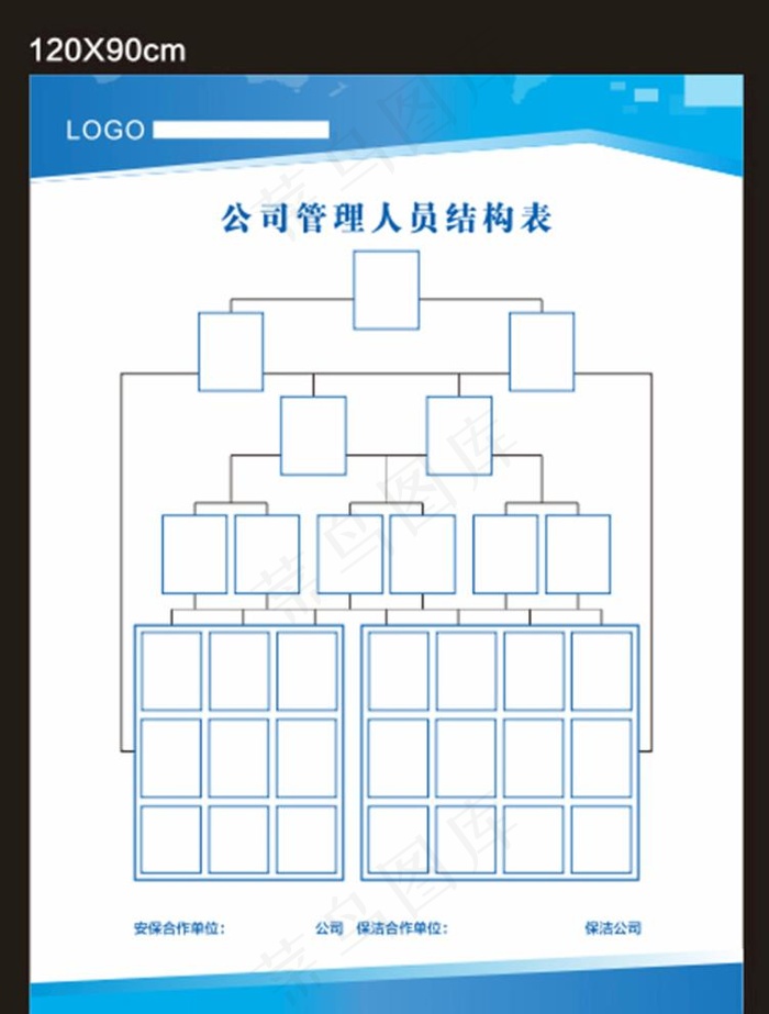 人员分工 组织架构图片cdr矢量模版下载