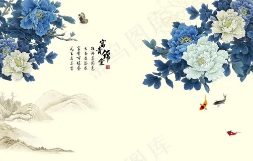 富贵锦堂电视背景墙图片 富贵锦堂电视背景墙图片