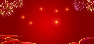 红色花边背景图片