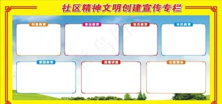 精神文明创建宣传专栏图片